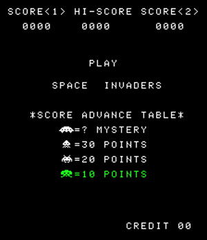 Screenshot Space Invaders